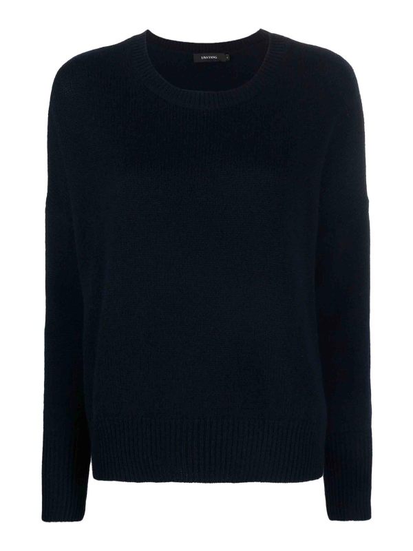 Lisa Yang Pull Col Bateau - Bleu Foncé