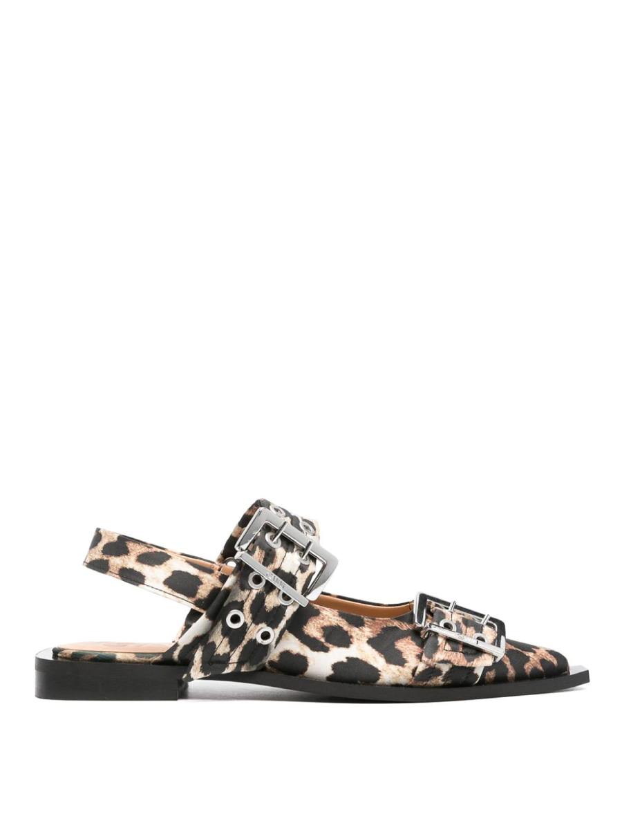 Ganni Ballerines - Imprimé Animal