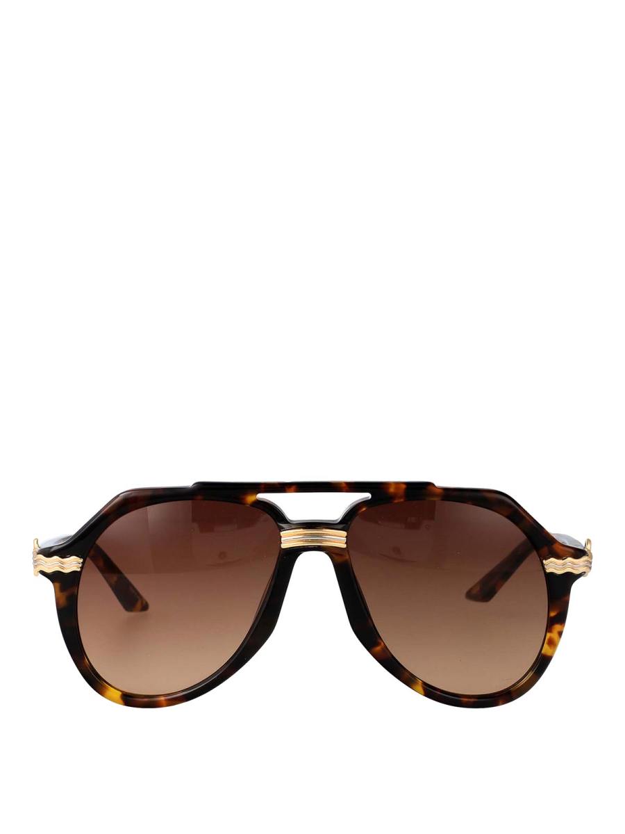 Casablanca Lunettes De Soleil - Marron