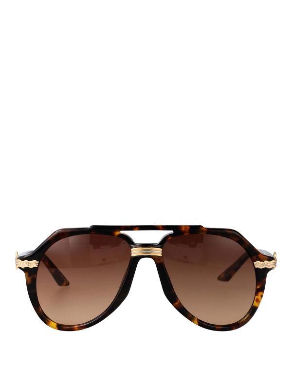 Casablanca Lunettes De Soleil - Marron