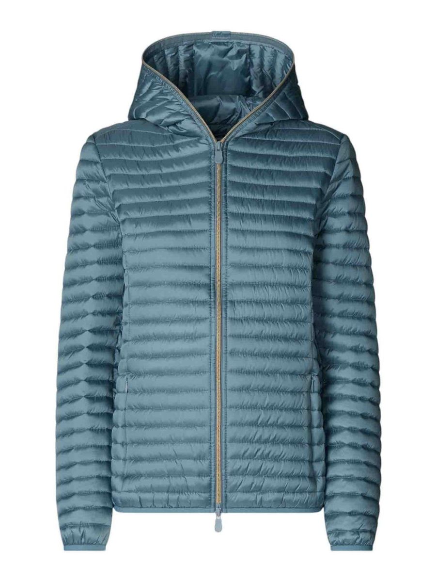 Save the Duck Manteau Au Genou - Bleu