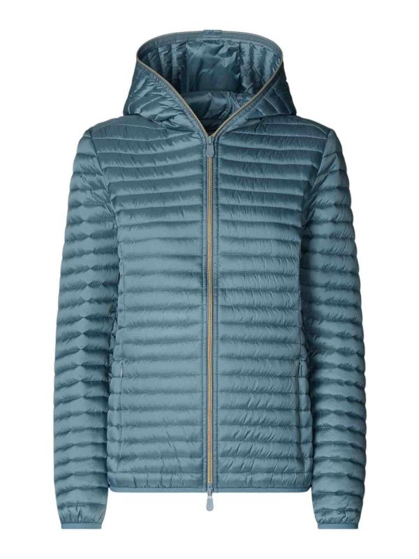 Save the Duck Manteau Au Genou - Bleu
