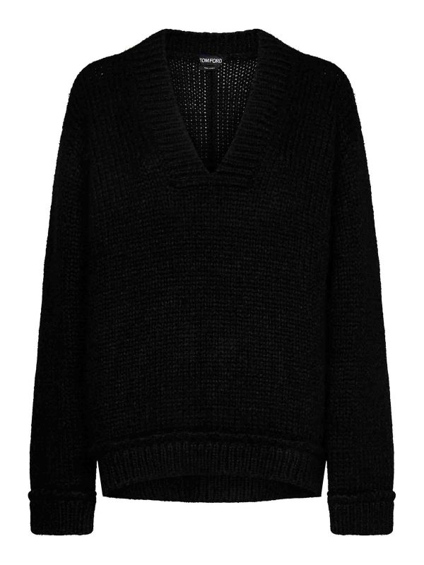 Tom Ford Pull Col Rond - Noir