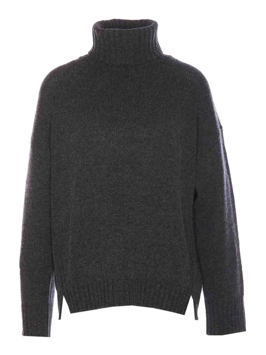 Allude Pull Col Rond - Gris