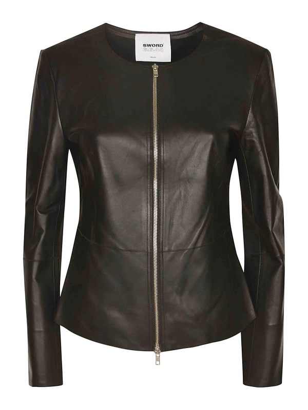 S. W.O. R.D 6.6.44 Manteau Court - Noir