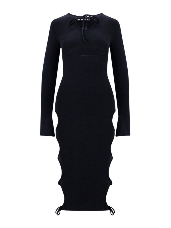 Andreādamo Robe Au Genou - Noir