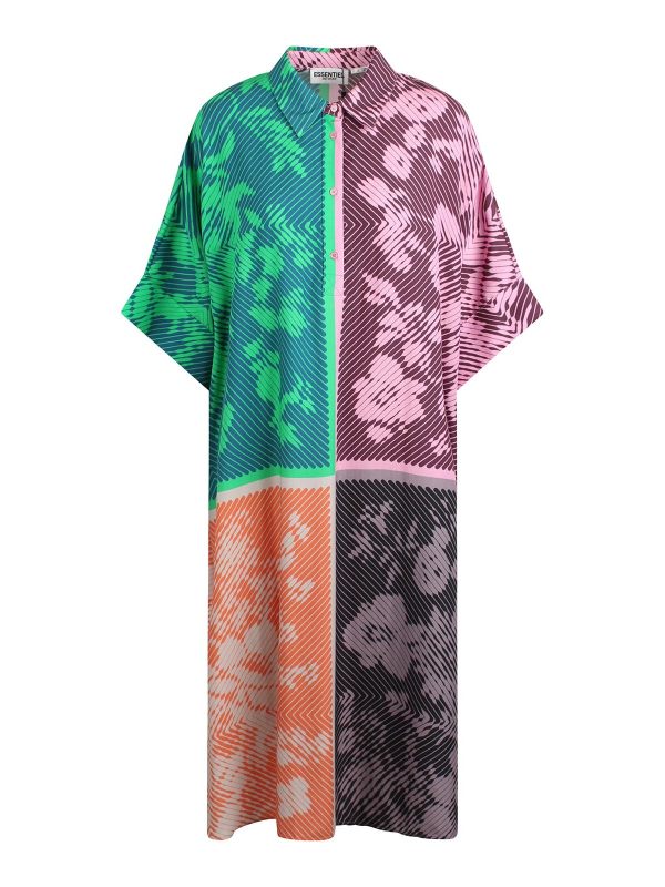 Essentiel Antwerp Robe Au Genou - Multicolore