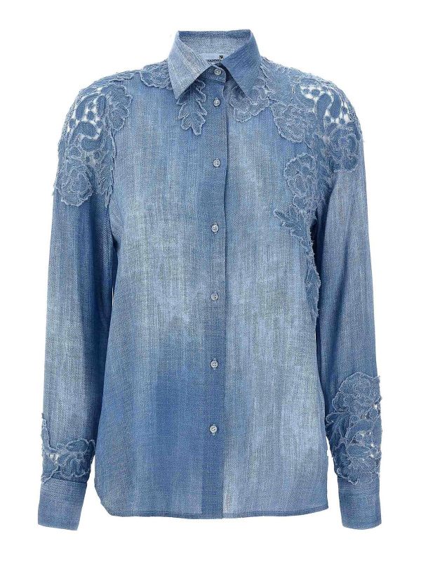Ermanno Scervino Chemise - Bleu Clair