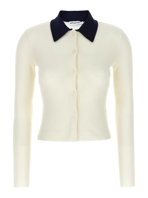 Self Portrait Cardigan - Blanc