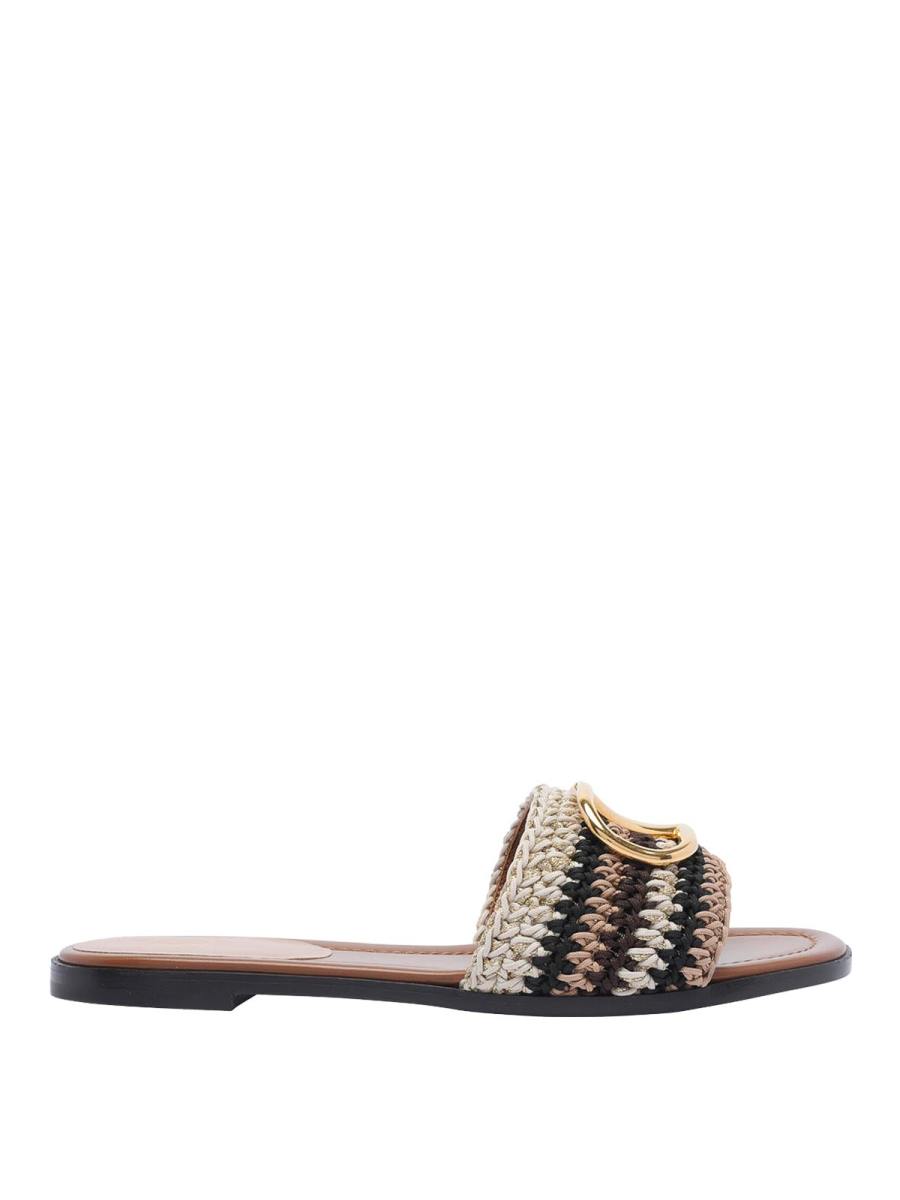 Valentino Garavani Tongs - Marron