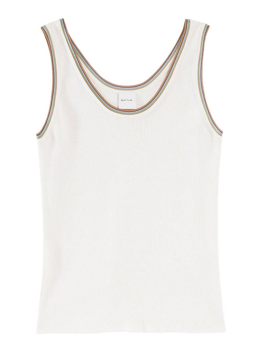Paul Smith Pull Col Bateau - Blanc