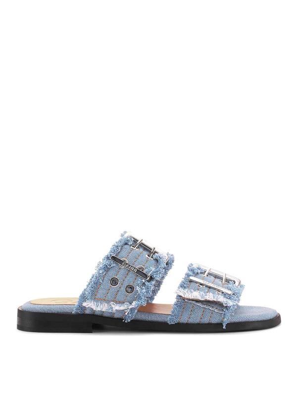 Ganni Sandales - Denim
