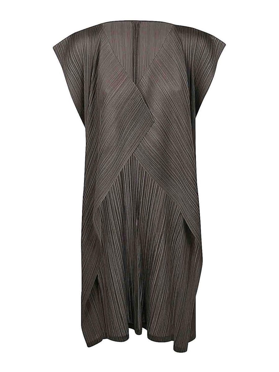 Pleats Please Issey Miyake Gilet - Vert