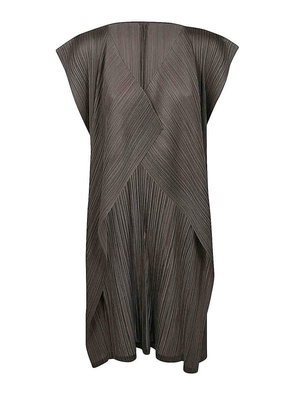 Pleats Please Issey Miyake Gilet - Vert