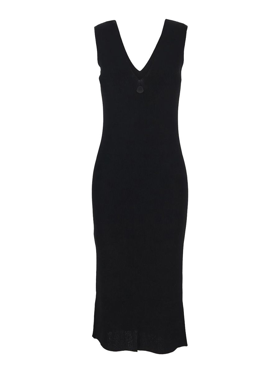 Moncler Robe Au Genou - Noir