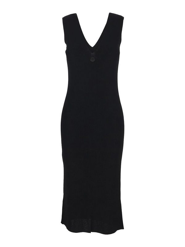 Moncler Robe Au Genou - Noir