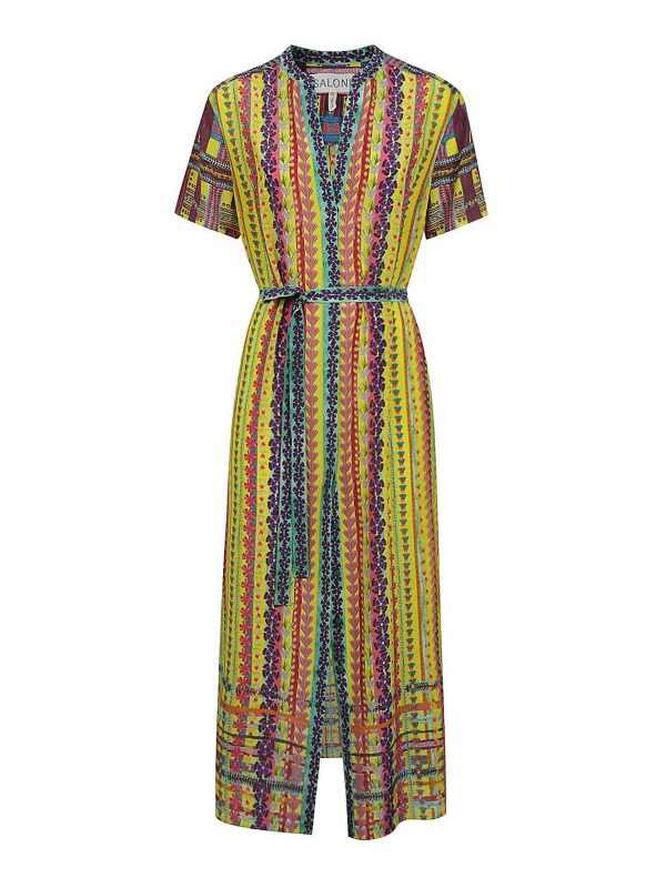 Saloni Robe Au Genou - Multicolore