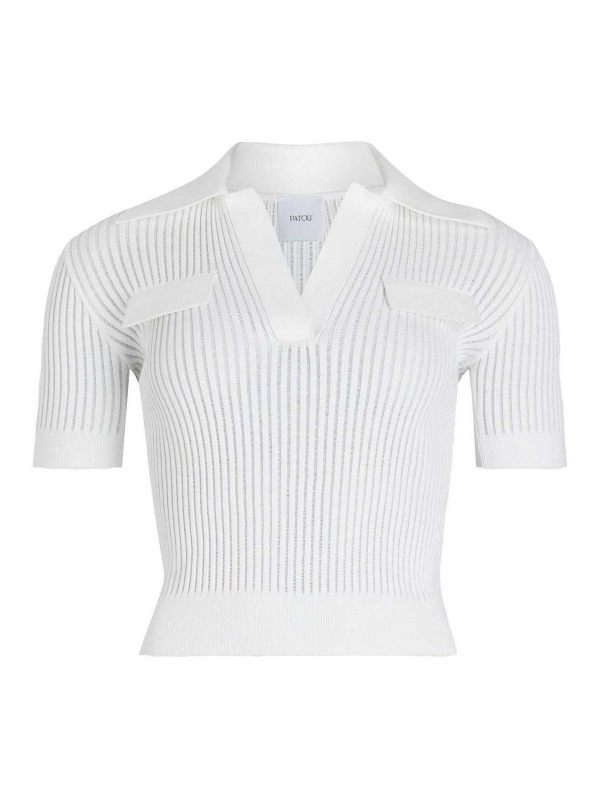 Patou Pull À Col V - Blanc
