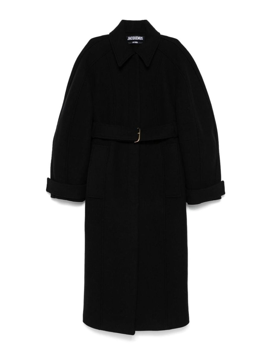 Jacquemus Manteau Court - Noir