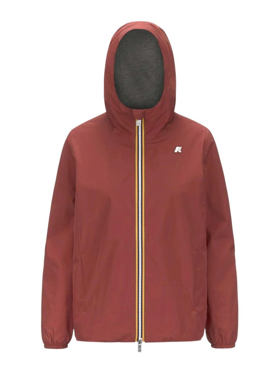 k-way Manteau Au Genou - Rouge
