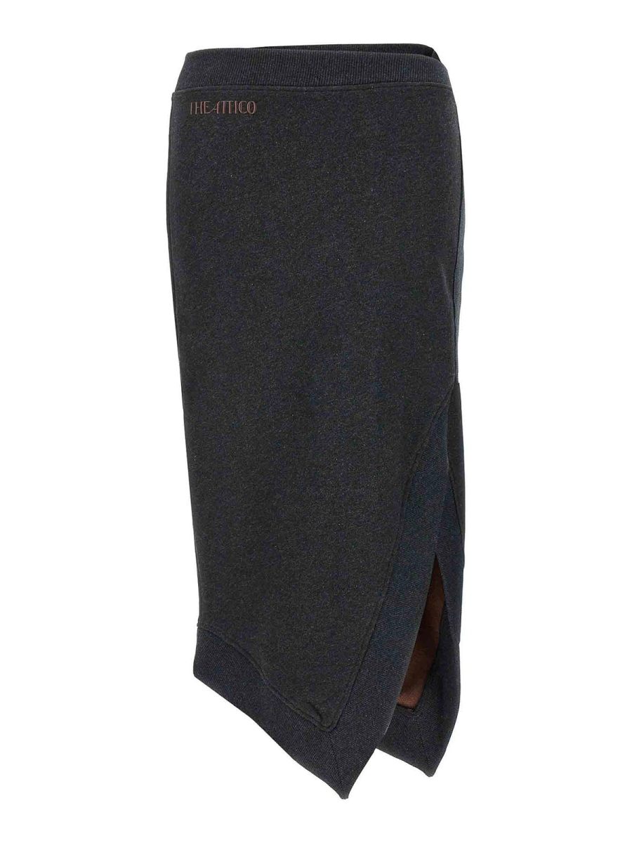 The Attico Jupe Midi - Gris