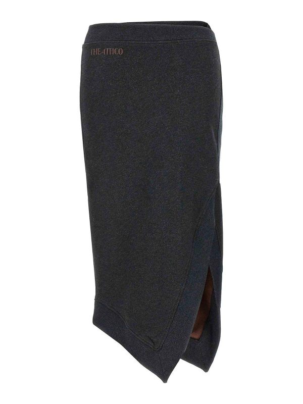 The Attico Jupe Midi - Gris