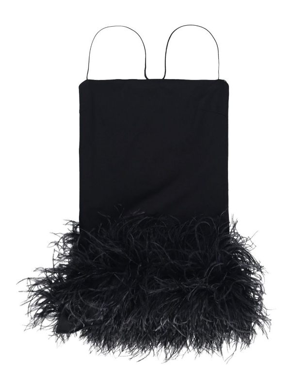 The Attico Robe Au Genou - Noir