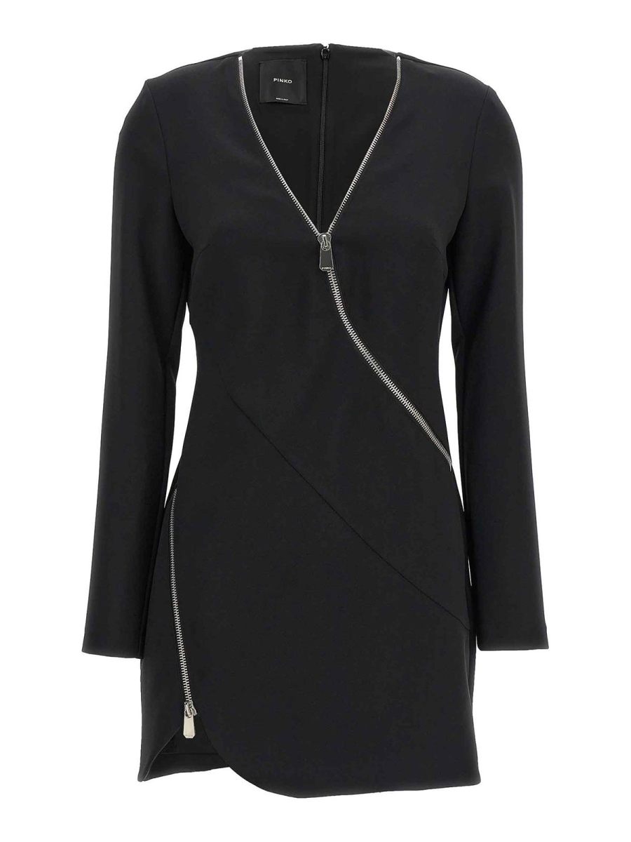 Pinko Robe Au Genou - Noir