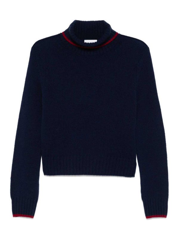 Be You Pull Col Roulé - Rouge Brun
