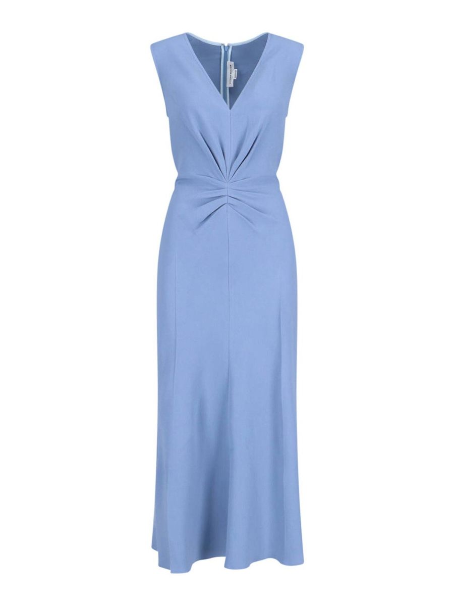 Victoria Beckham Maxi Robe - Bleu