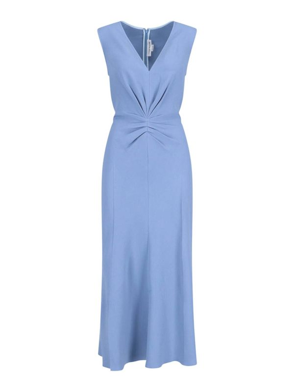 Victoria Beckham Maxi Robe - Bleu