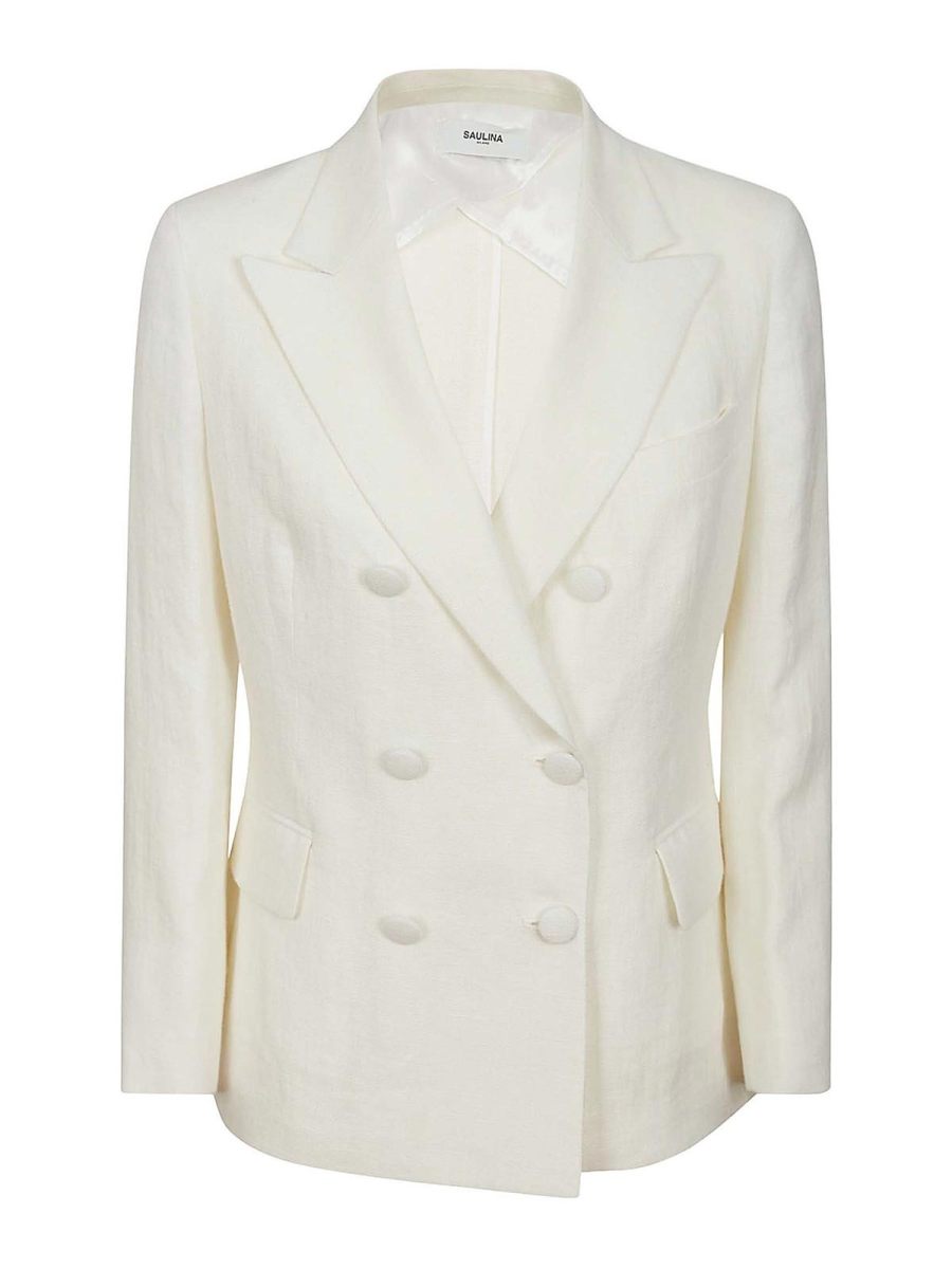 Saulina Veste Casual - Blanc