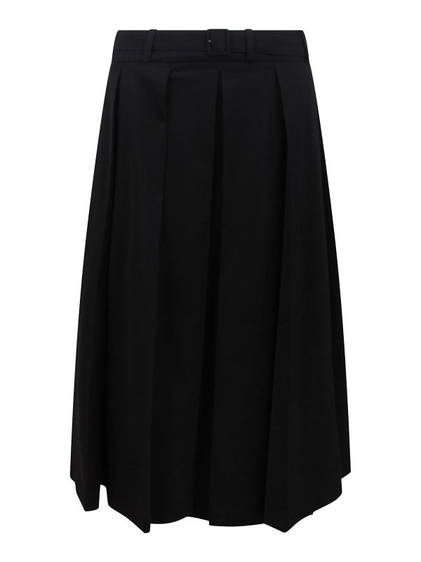 Patou Jupe Midi - Noir