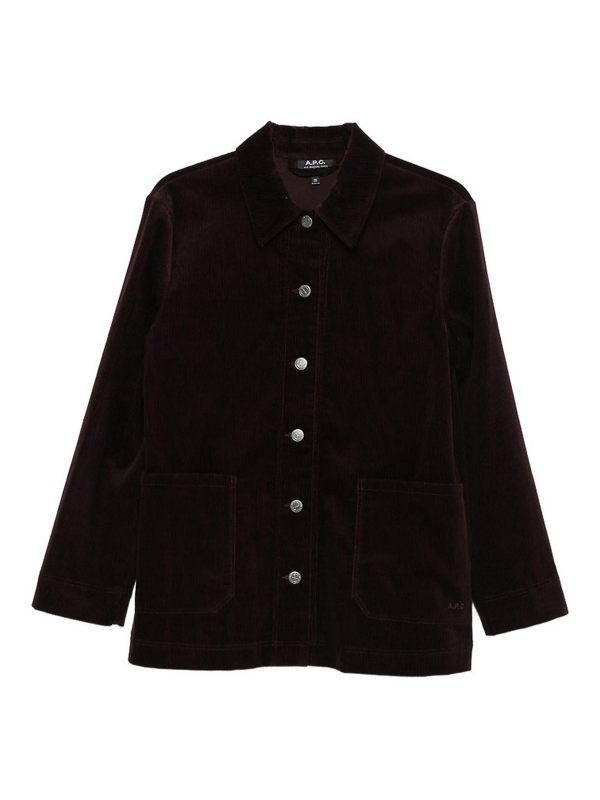 A. P.C. Veste Casual - Rouge