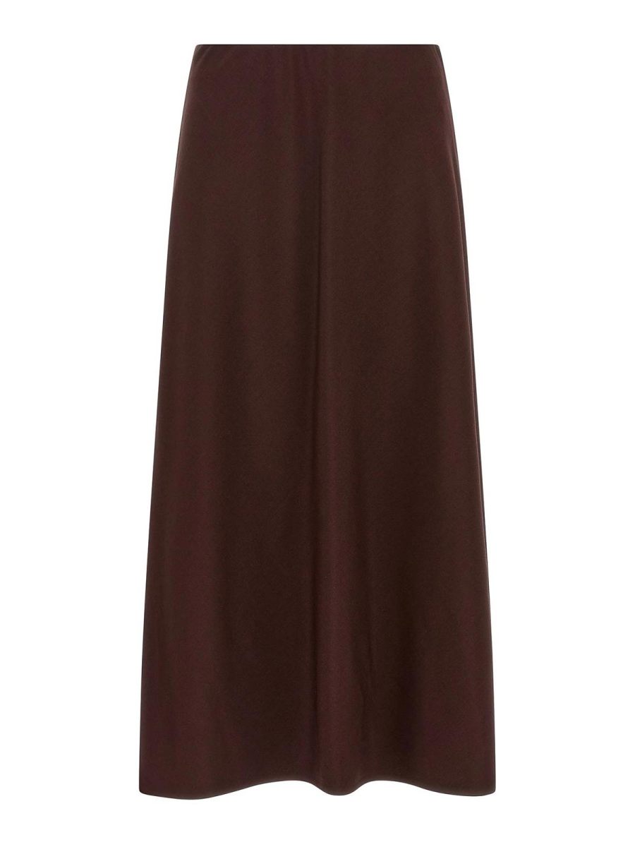 Brunello Cucinelli Jupe Midi - Rouge Brun