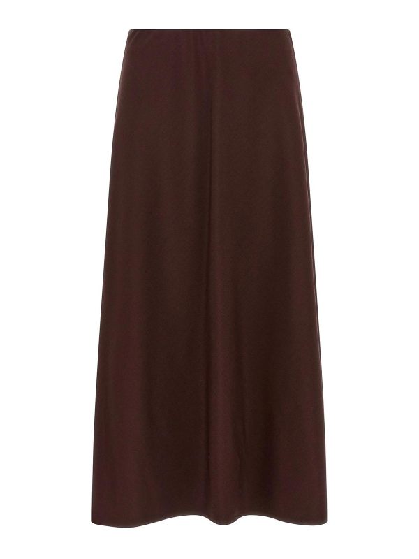 Brunello Cucinelli Jupe Midi - Rouge Brun