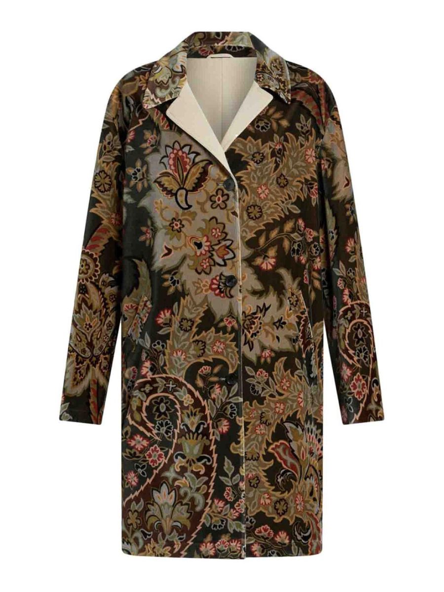 Etro Manteau Court - Bleu