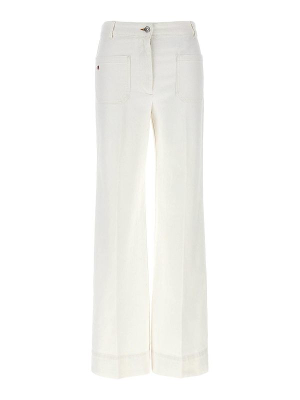 Victoria Beckham Jean Bootcut - Blanc