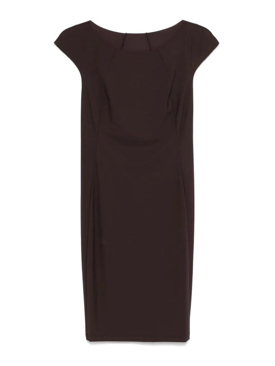 Patrizia Pepe Robe Au Genou - Marron