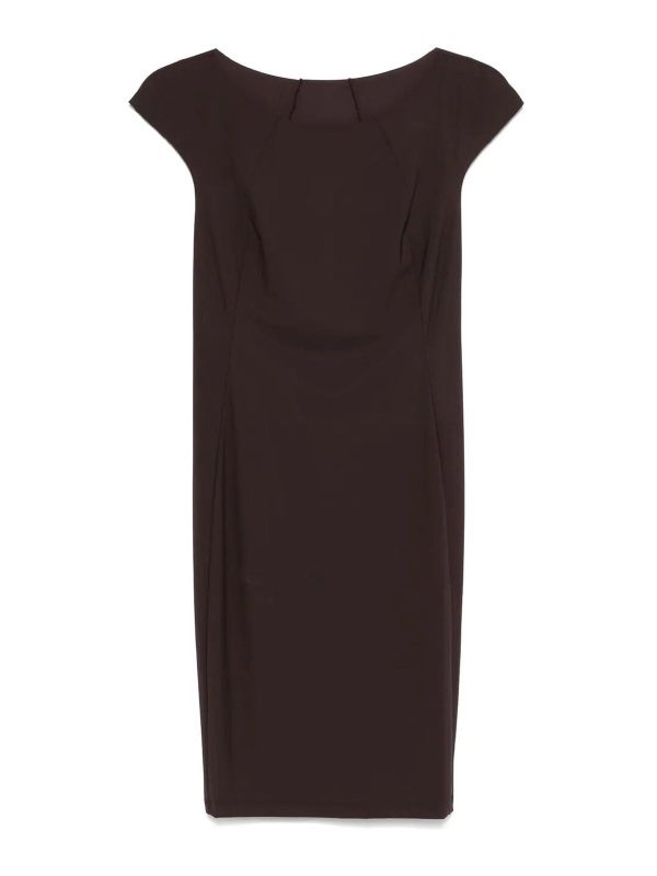 Patrizia Pepe Robe Au Genou - Marron