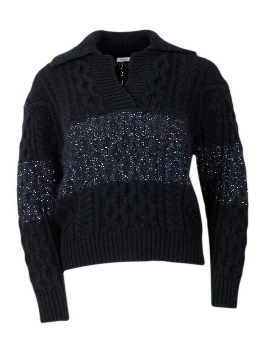 Malo Pull Col Rond - Noir
