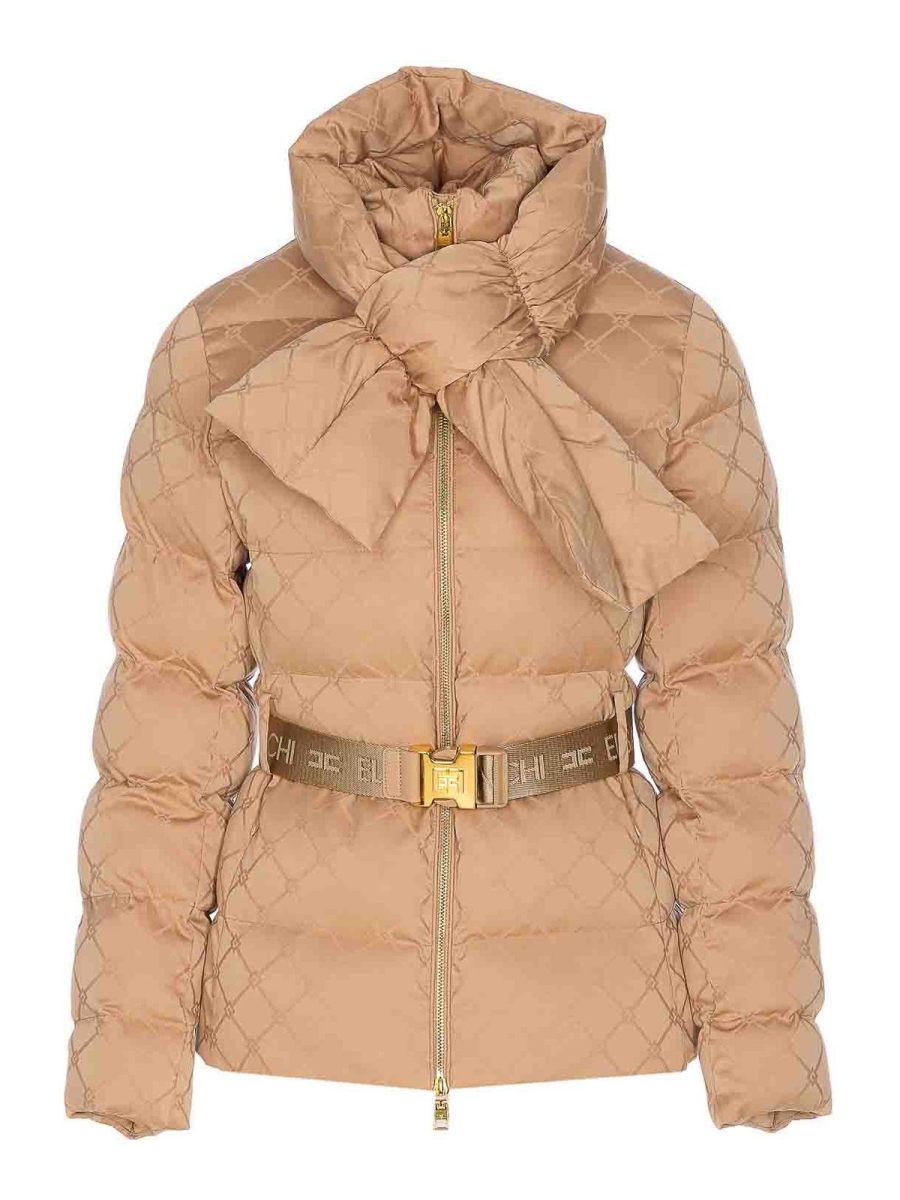 Elisabetta Franchi Blouson Rembourré - Beige
