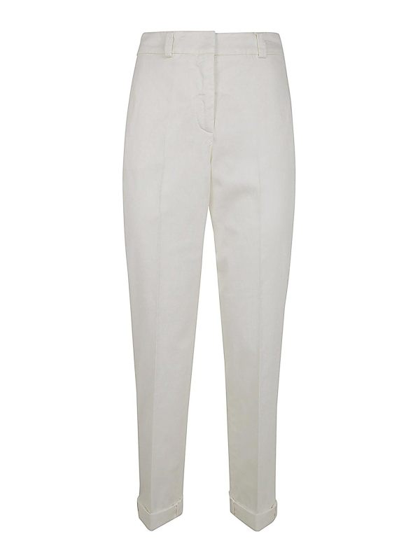 Peserico Pantalons Décontractés - Blanc