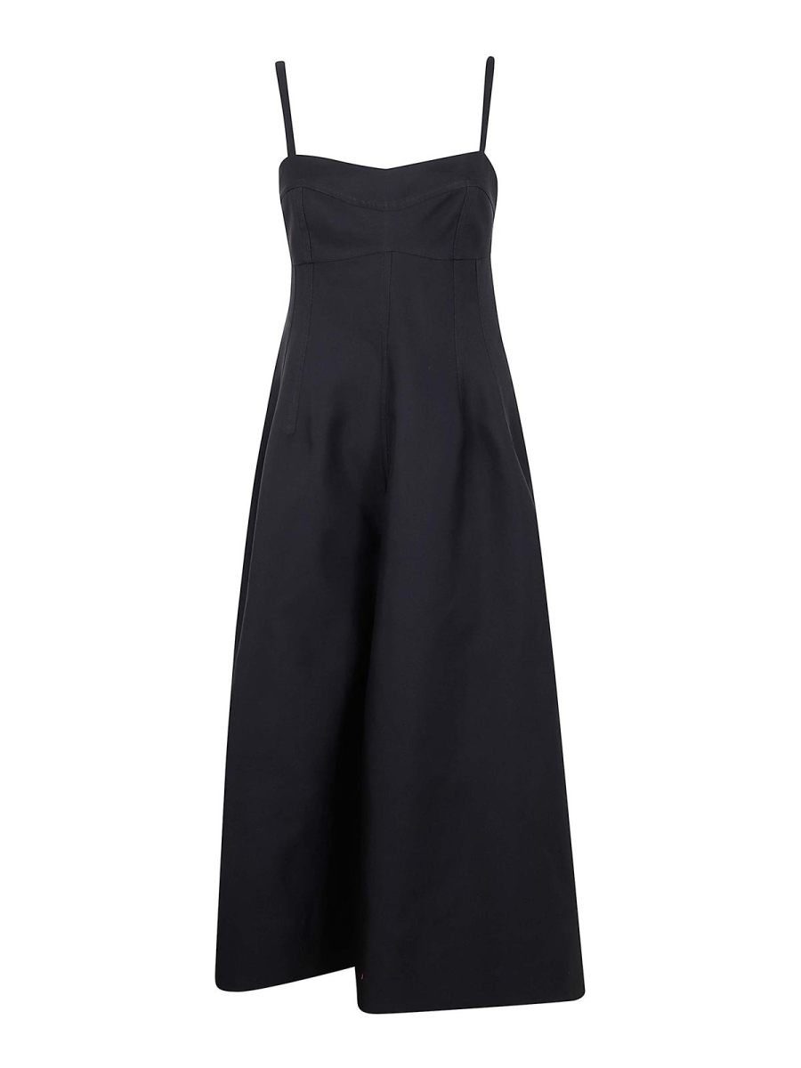 Jil Sander Robe Au Genou - Noir