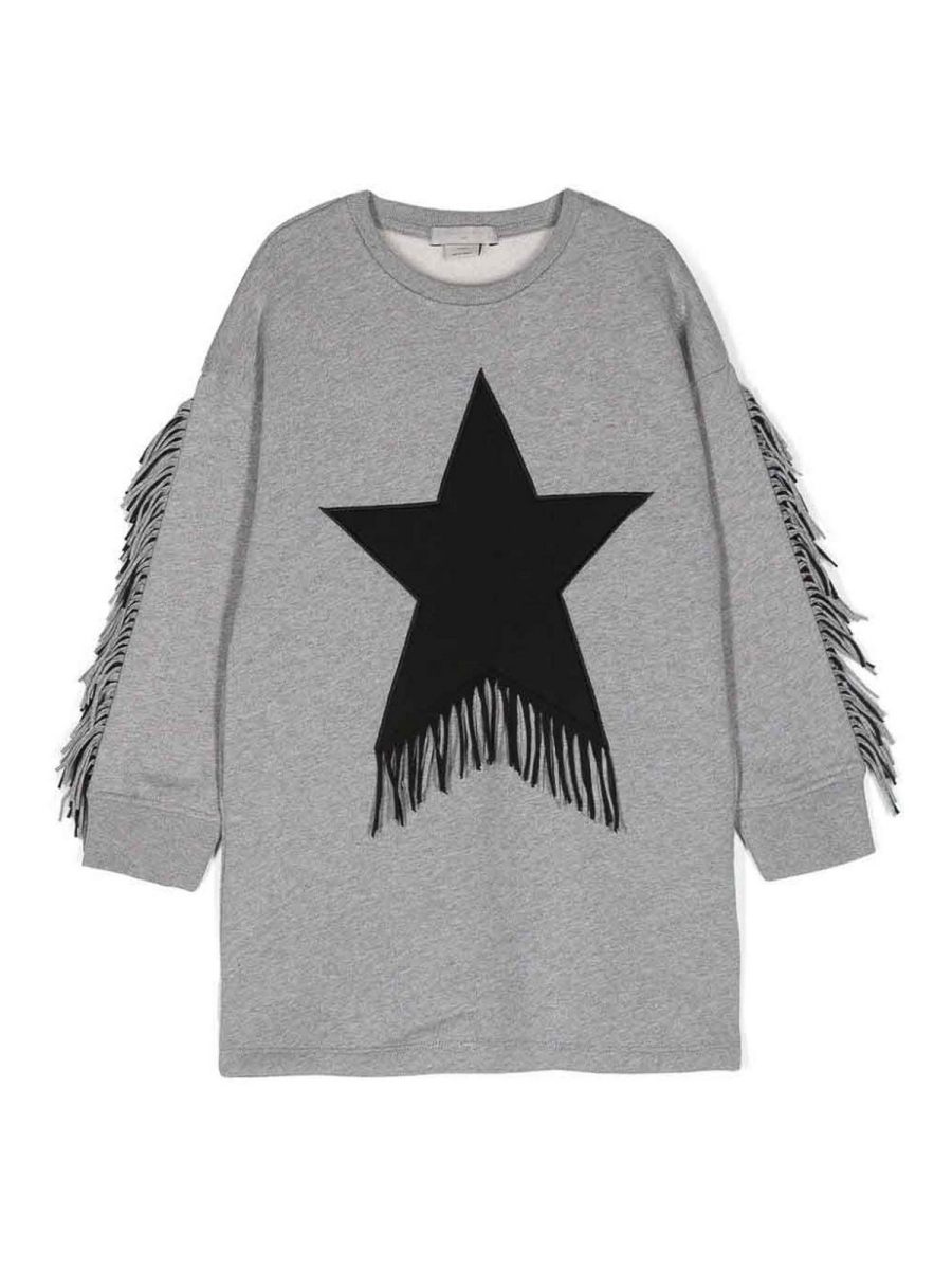 Stella McCartney Kids Pull Col Rond - Gris