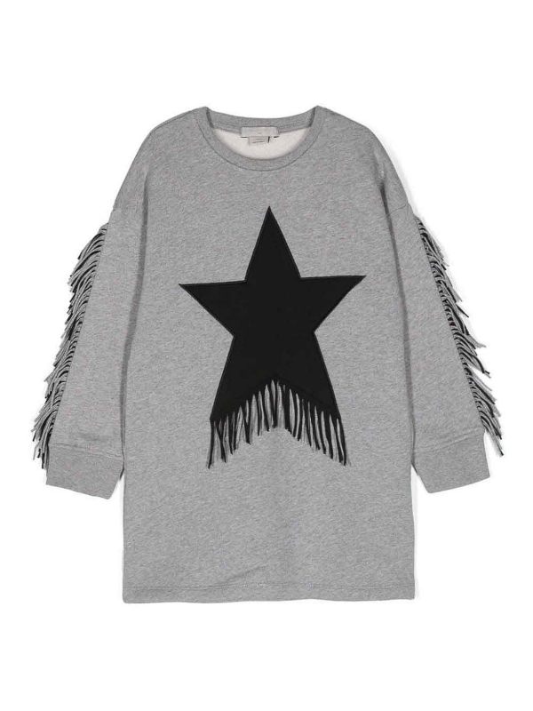 Stella McCartney Kids Pull Col Rond - Gris