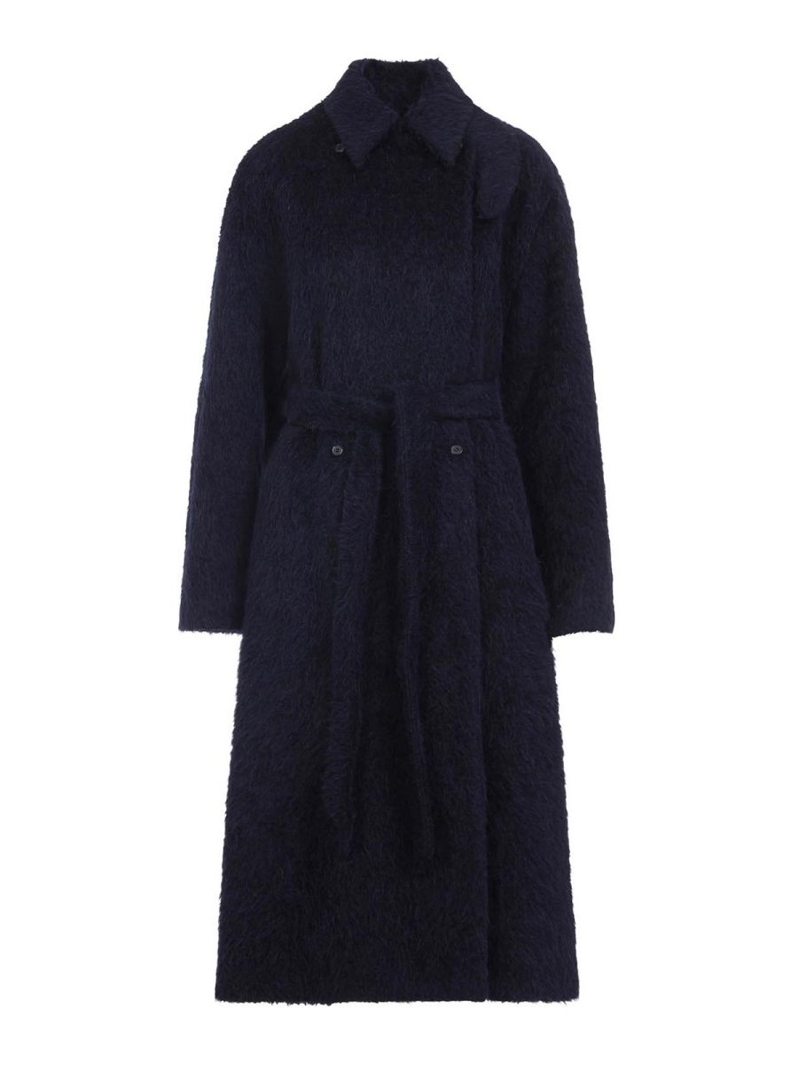 Carven Manteau Long - Bleu