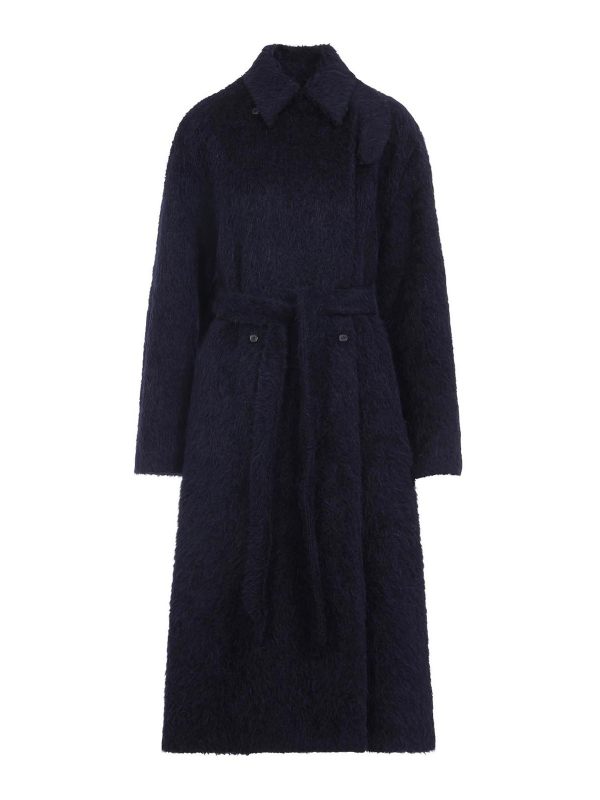 Carven Manteau Long - Bleu