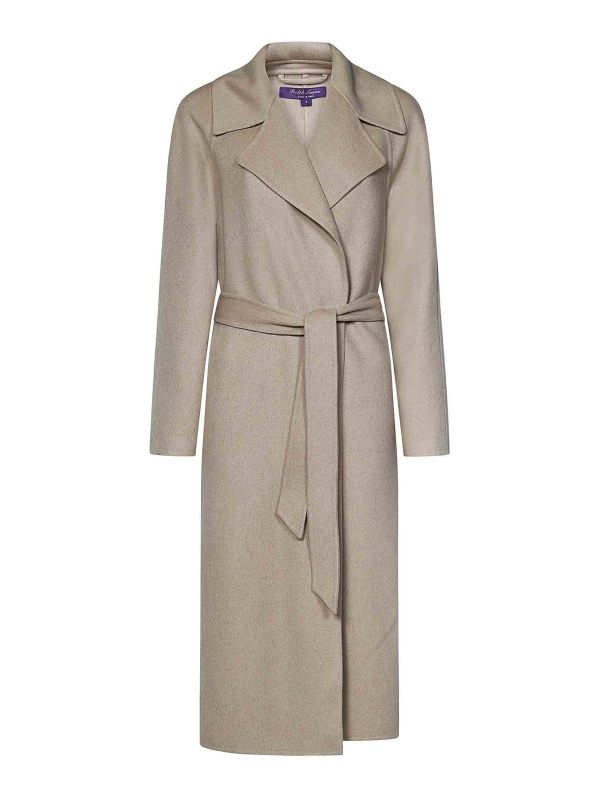 Ralph Lauren Manteau Au Genou - Beige