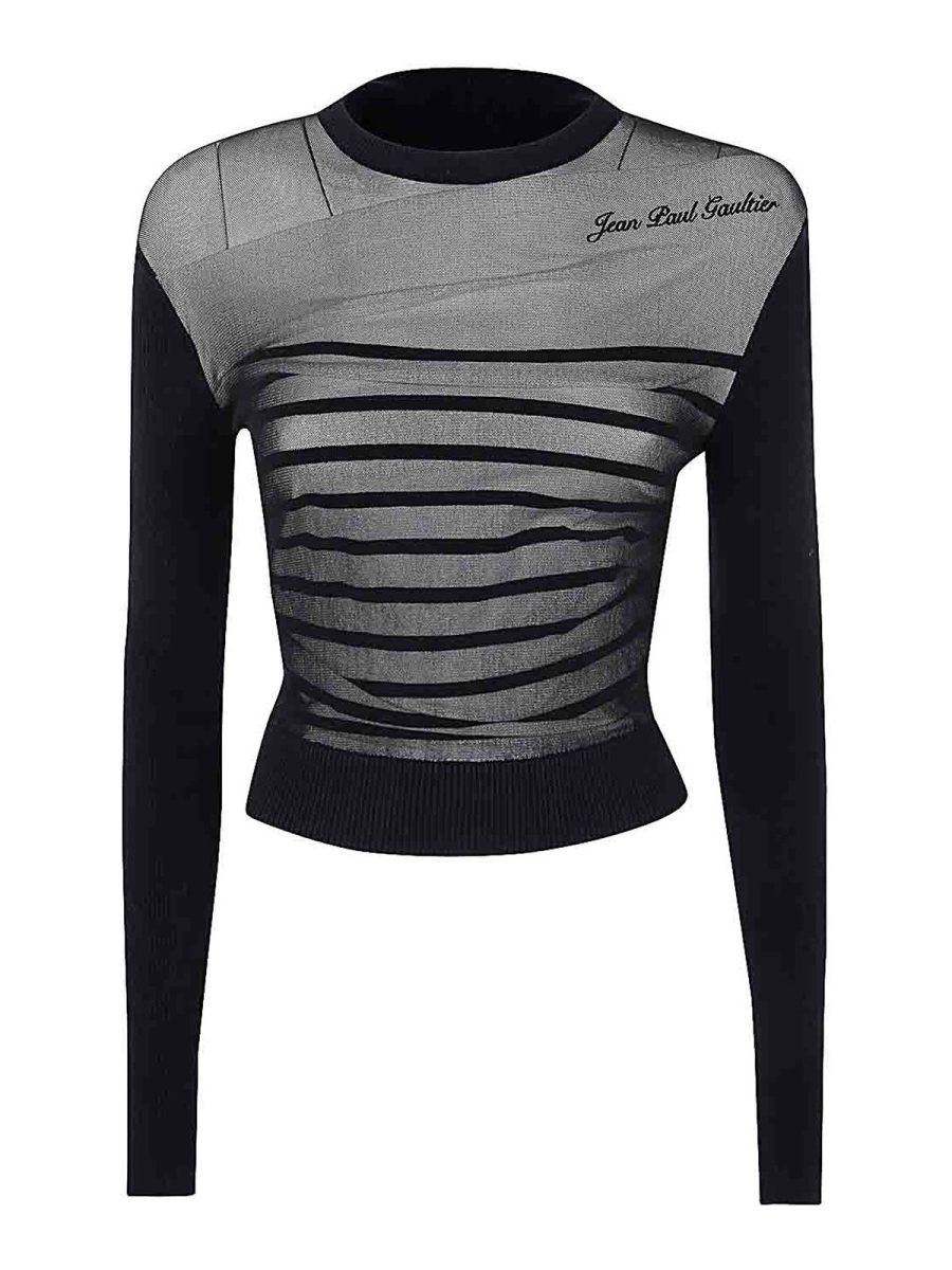 Jean Paul Gaultier Pull Col Rond - Bleu